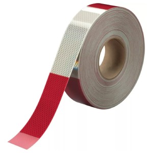 Cinta Reflectiva Seguridad Camion Carro Roja Bca 5cmx1m A222