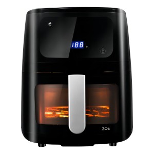 Freidora De Aire Sin Aceite Digital Cuori 5lt 1450w Color Negro