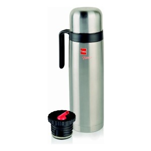 Termo 1 L Cuori Modelo Tero Acero Inoxidable Rey Ofertas Color Plateado