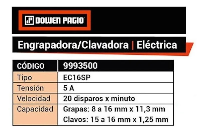 Engrampadora Clavadora Electrica 20 Grampas Min Dowen Pagio - Imagen 5