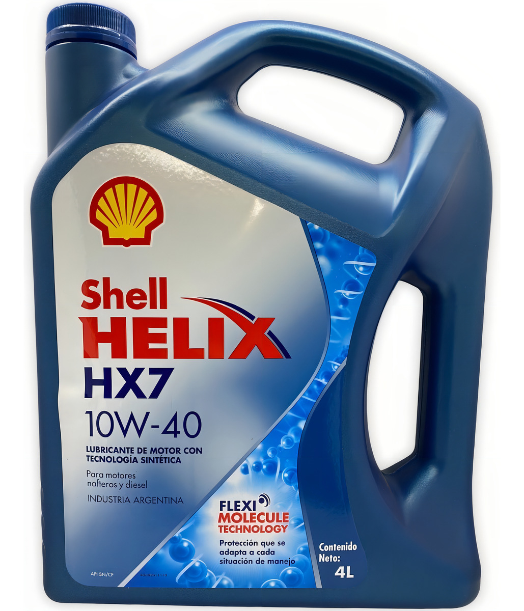 Aceite Para Motor Shell Semi-sintético 10w-40 Para Auto/camioneta De 1 Unidad X 4l - Imagen 2
