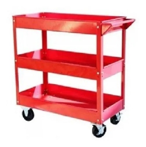 Carro Mesa De Taller Con 3 Estantes Con Ruedas - Tyt - Imagen 2