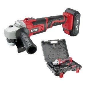 Amoladora Inalámbrica 2 Baterías Litio 20 V+10 Discos Regalo