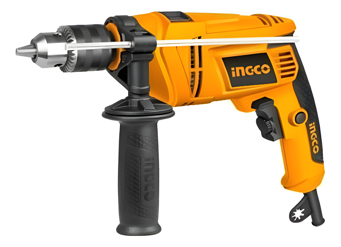 Taladro 13mm Ingco Id6538 Percutor 650w Vel/var 3000rpm Color Naranja