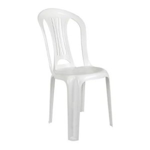 Silla Plastico Blanca Mor Reforzada 140 Kg Apilable Tyt