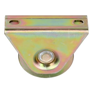 Rueda De Acero Portón Corredizo Con Caja Y Rodamiento 60mm Color Bronce