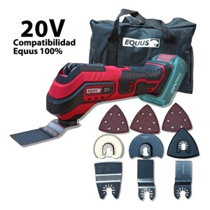 Sierra Multifunción Oscilante Equus 20v Color Rojo Frecuencia 0