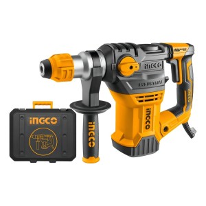Rotomartillo Electroneumático Ingco Industrial Rh150028 Amarillo Frecuencia De 60hz Con 1500w De Potencia 110v-120v