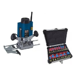 Fresadora Router 1020w 6/8mm Foreman + Kit 12 Fresas - Tyt