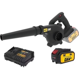 Sopladora Soplador Inalambrico Cat Dx91b + Bateria 4ah Color Amarillo