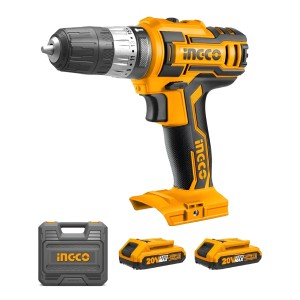 Taladro Atornillador 20v Percutor P20s Ingco Cidli200215 Color Amarillo/negro Frecuencia 50 Hz/60 Hz