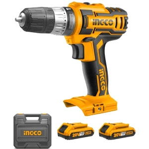 Taladro Atornillador 20v Percutor P20s Ingco Cidli200215 Color Amarillo/negro Frecuencia 50 Hz/60 Hz
