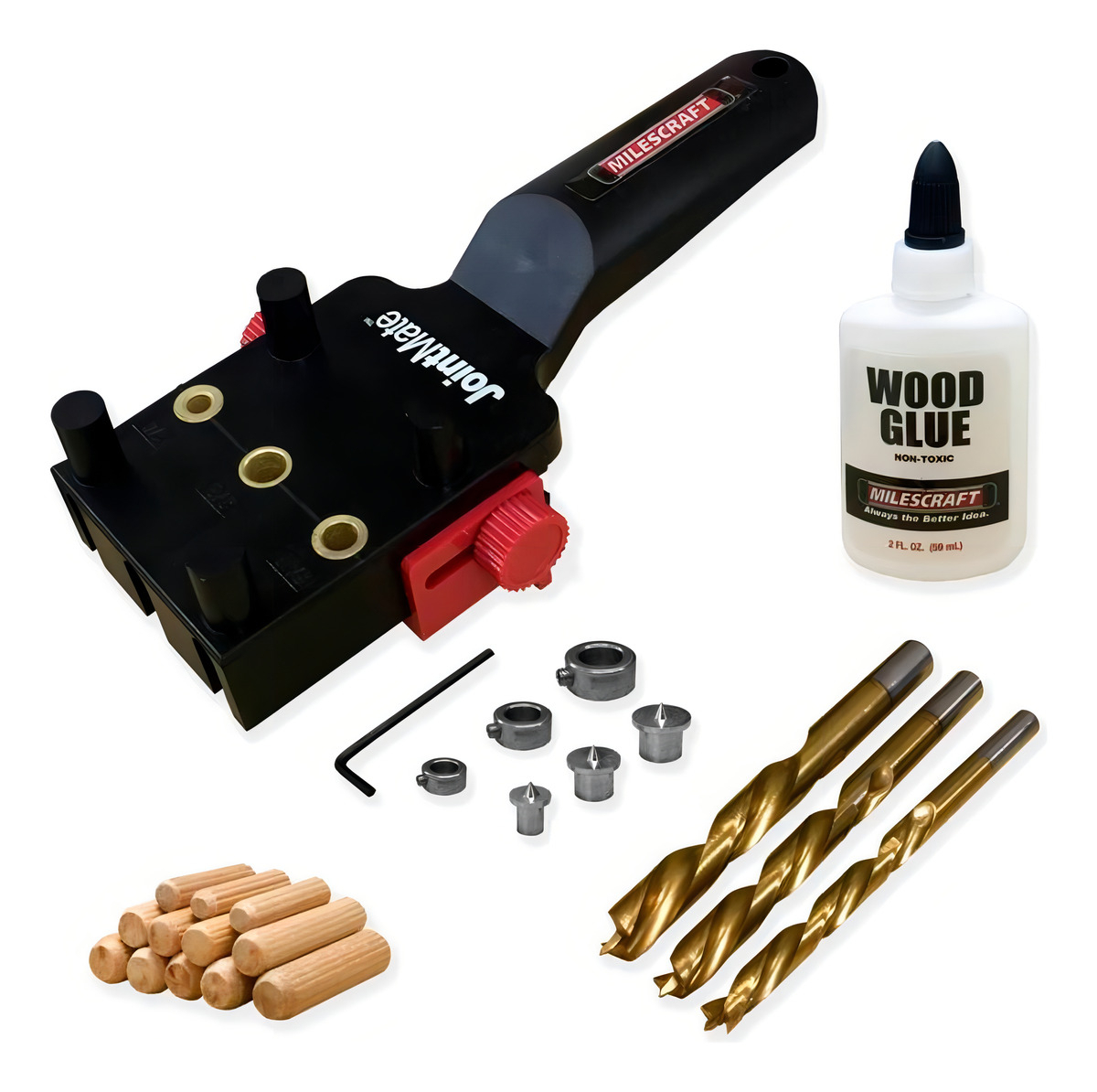 Set Soporte Entarugador Milescraft Joint Mate Madera Modelo 1383.0