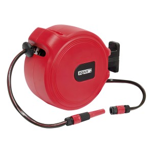 Manguera Con Carretel Retráctil Equus Para Agua 20m Premium Color Rojo