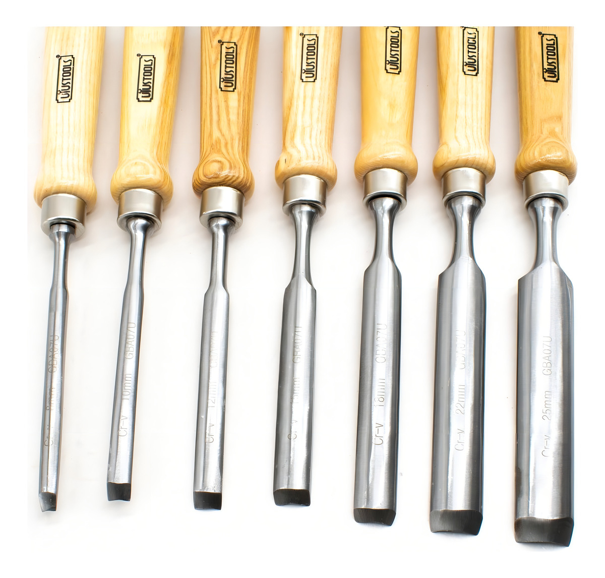 Gubia 7pz 8-10-12-15-18-22- 25mm Uyustools Gba07u - Imagen 2