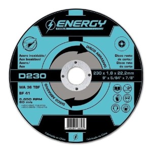Discos Corte Metal 230mm 9pulgadas Energy - Tyt