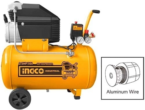 Ff Compresor De Aire 50 Lts; 2,5hp; 8bar Ingco Ac25508 96db