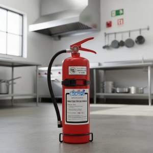 Extintor Bomberito De Polvo Con Soporte 1kg De Carga - Uh