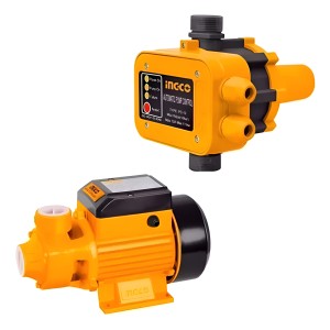 Kit Bomba Agua Periferica  1/2  Hp + Automático Ingco Ideal Casa