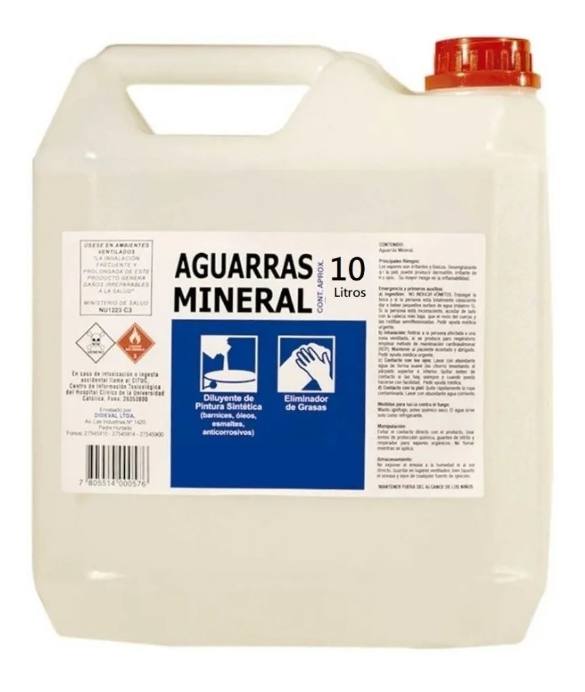 Aguarrás Mineral Calidad Premium Envase 1 Litro Tyt