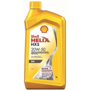 Aceite Shell Helix Hx5 20w50 1 Litro Mineral - Tyt
