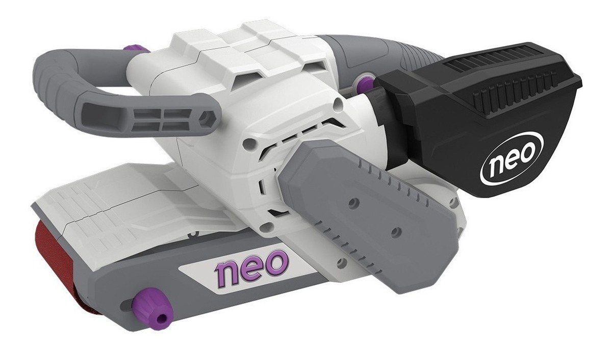 Lijadora De Banda 76x533mm 900w Neo Color Gris Frecuencia 50 Hz/60 Hz