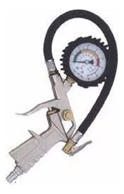 Pistola De Inflar Con Puntero Y Manómetro - Tyt