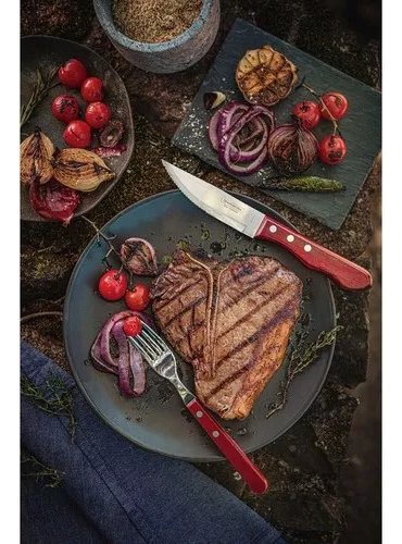 Juego Para Asado Jumbo Polywood Rojo 12 Piezas Tramontina - Imagen 6