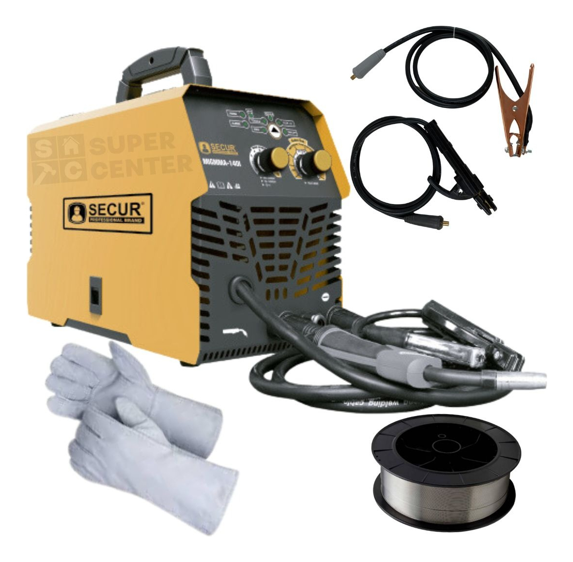 Inverter Mig Mma Tig 140a Electrica + Flux + Guante Cuero