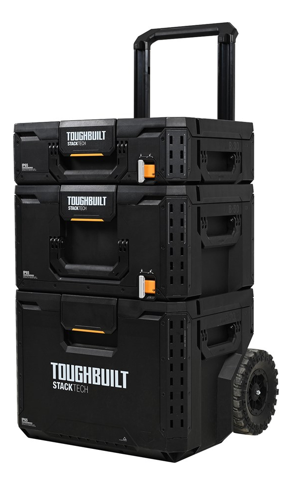 Caja De Herramientas Con Ruedas Toughbuilt Tb-b1s3-b-70r Color Negro