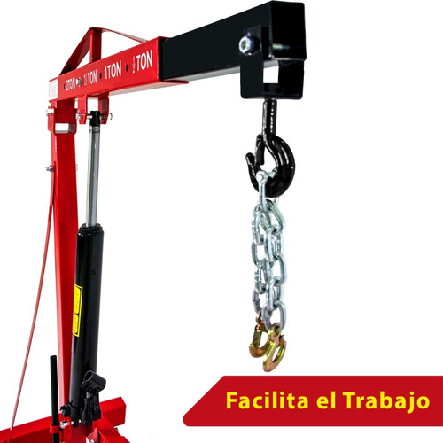 Pluma Hidraulica Plegable Motor 2 Ton Profesional Uso Rudo - Imagen 3