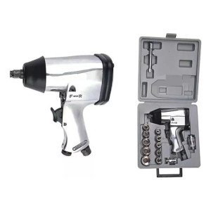 Pistola Impacto Neumática 1/2'' + Dados Y Valija Combo -