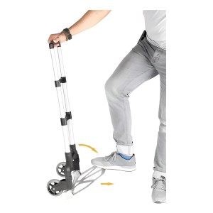 Carro Carrito Mano De Carga Plegable Aluminio 80kg - 39x63cm