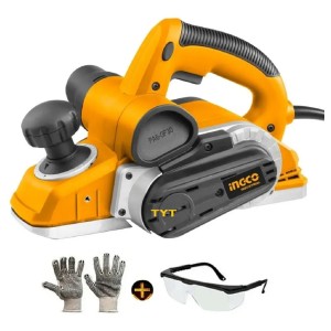 Cepillo Eléctrico Garlopa Carpintero Ingco 1050w 1600rpm Color Amarillo