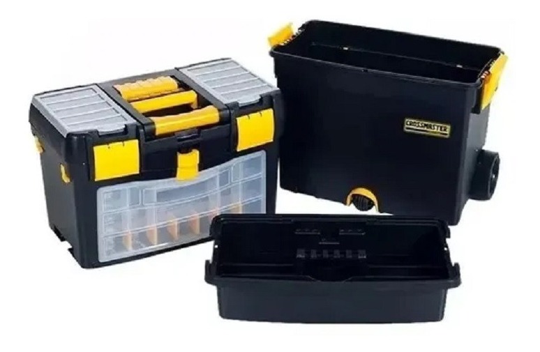 Valija Caja Vertical Herramientas Con Ruedas Crossmaster Tyt - Imagen 2