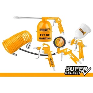 Kit Set De Aire Para Compresor Profesional 5pcs Foreman Tyt