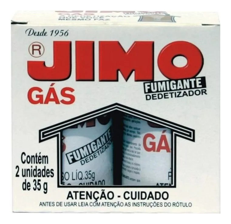 Bomba De Gas Jimo Fumigante X 2 Unidades 35 G - No Deja Olor