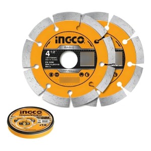 Disco Diamantado X10 Pcs. 115mm 4/12'' X 22,2mm Ingco Color Amarillo