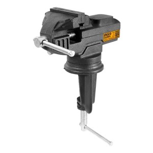 Morza De Banco Mesa 60mm Giratoria Joyero Cerrajero Ingco Gris Oscuro