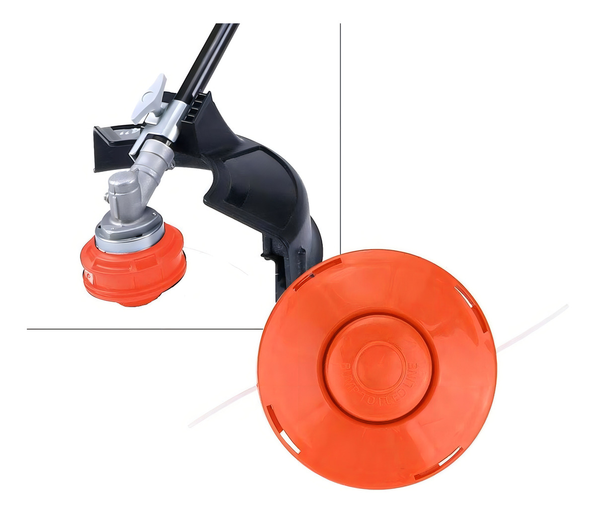 Desbrozadora Automática De Hilo Universal Con Carrete De Alambre De Nylon M10, Color Rojo - Imagen 3