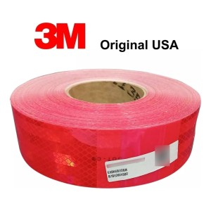 Cinta Reflectiva Roja 3m Original Usa - Tyt De Martini -