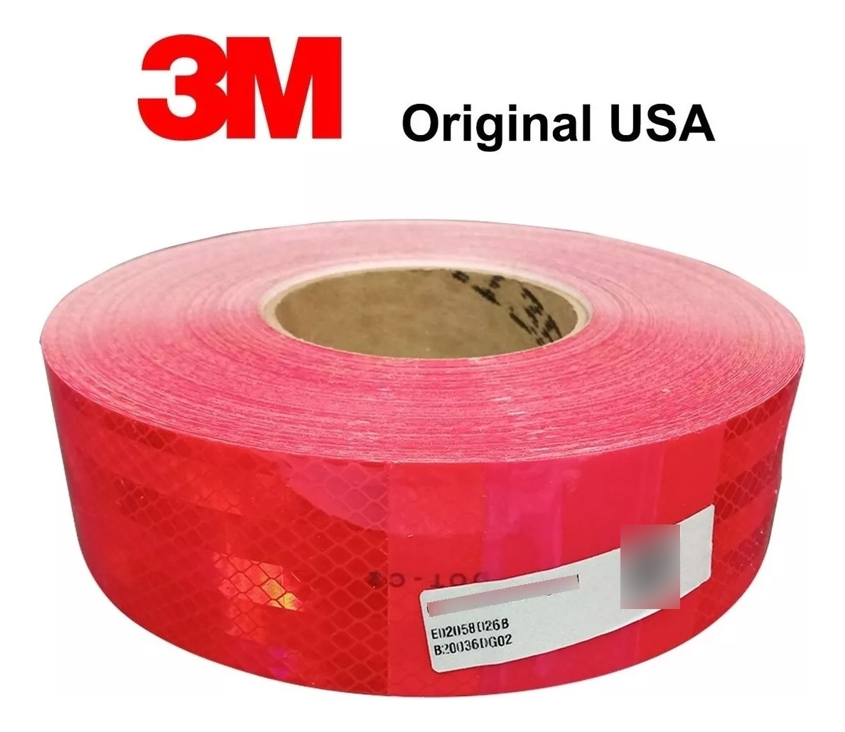 Cinta Reflectiva Roja 3m Original Usa - Tyt De Martini -