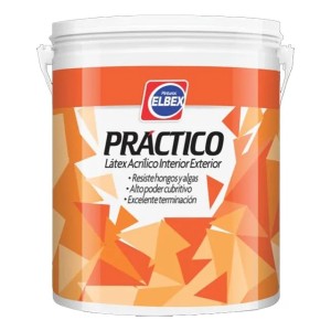 Látex Interior / Exterior Práctico Mate 10 Lts Color Blanco