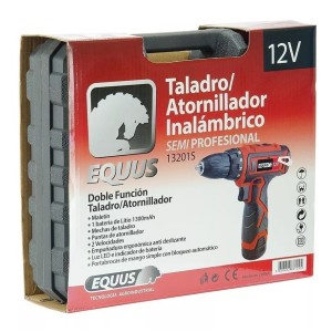 Mecha Taladro Atornillador Equus 12v 2 Bat Litio Valija Tyt