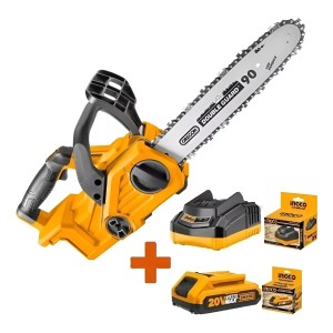 Kit Motosierra Ingco Espada 12''+ 1 Batería 20volt+ Cargador