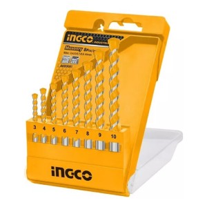 Juego 8 Mechas Pared Mamposteria Ingco Akd3081 - Tyt