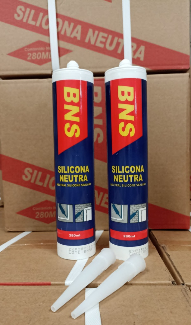Silicona Neutra Transparente Antihongo Bns Vidrio Ladrillo 280ml Pack X12 - Imagen 2
