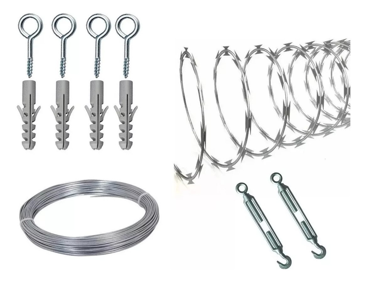 Concertina Tyt Galvanizada Doble Filo 11m Diámetro 40cm