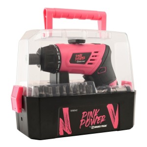 Atornillador 3.6v 50 Accesorios Pink Power By Dowen Pagio Color Rosa Frecuencia 50hz