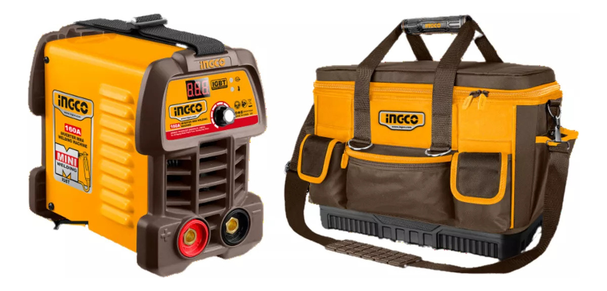 Kit Soldadora De 8pcs Soldadora + Pinzas + Escuadras + Guant Color Amarillo Frecuencia 50hz/60hz - Imagen 2